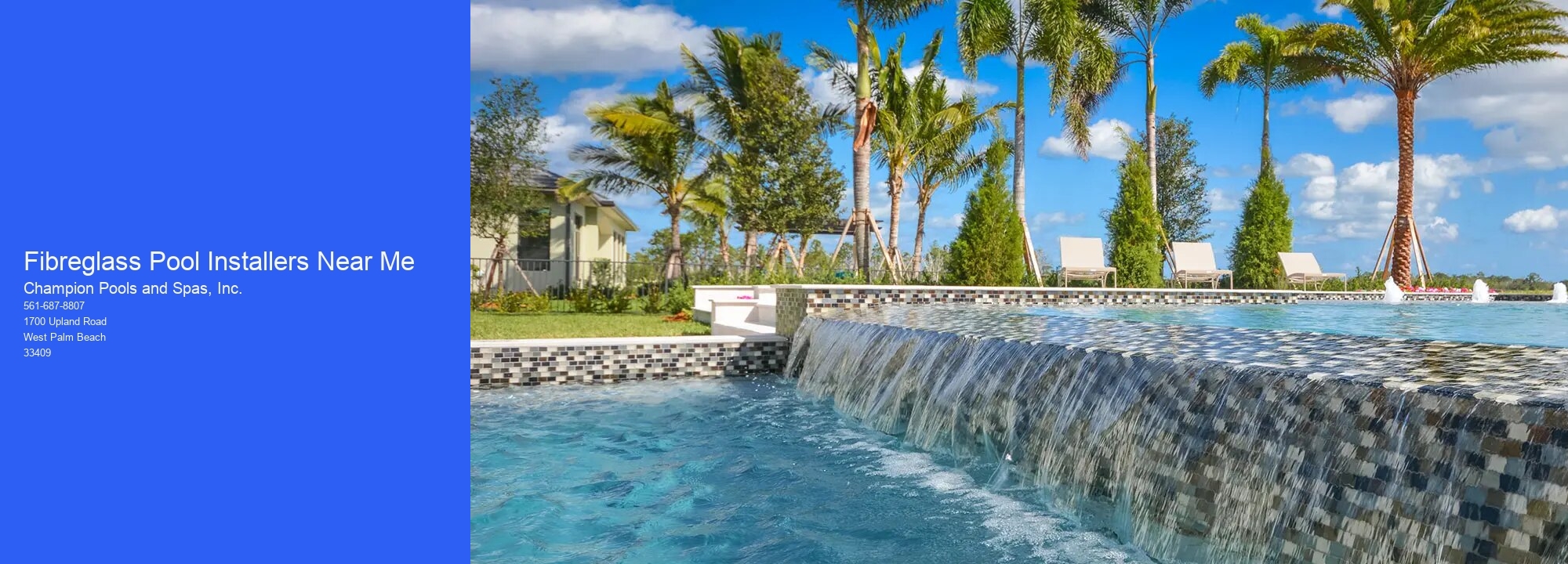Fibreglass Pool Installers Near Me